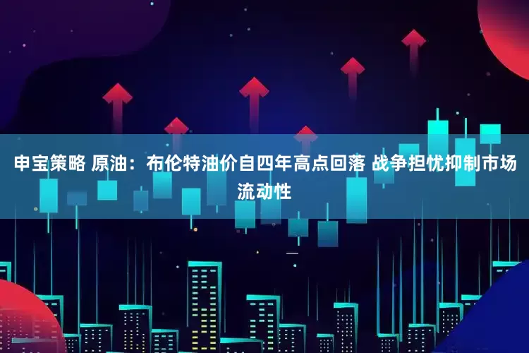 申宝策略 原油：布伦特油价自四年高点回落 战争担忧抑制市场流动性